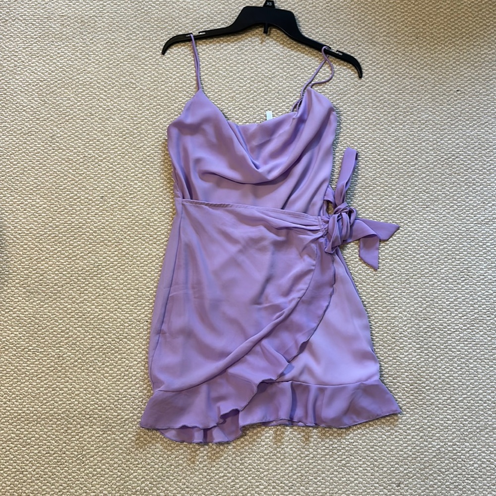 Purple mini dress